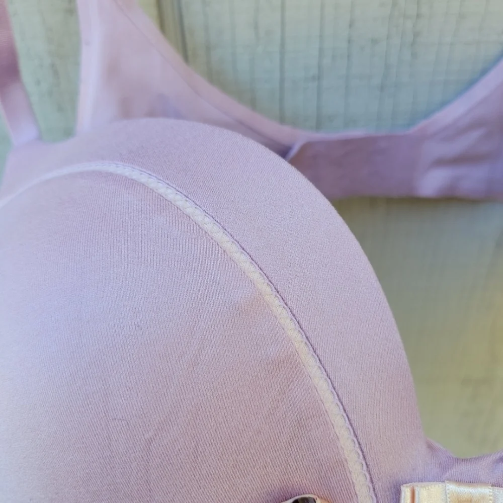 Victoria's Secret Pink Padded Push Up Plunge Comfortable Bra 34C